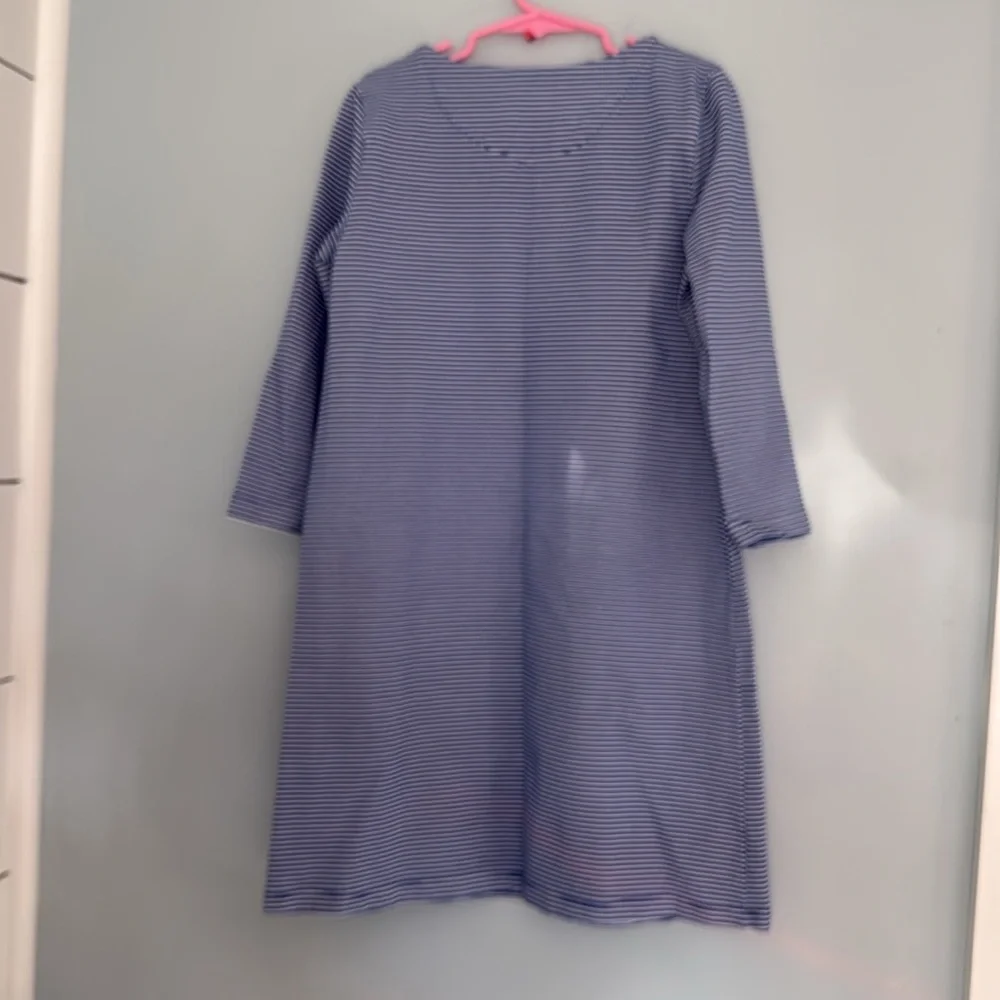 Vineyard VinesStriped Blue Kids Dress Sz M (10/12)